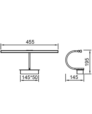 PARACURU * APLIQUE LED 8W 3000K NEGRO
